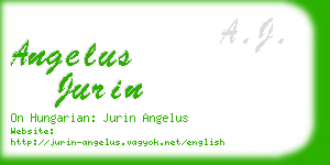 angelus jurin business card